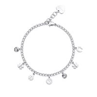 Bracciale Sagapo Donna Message in Acciaio Cristallo SSG13